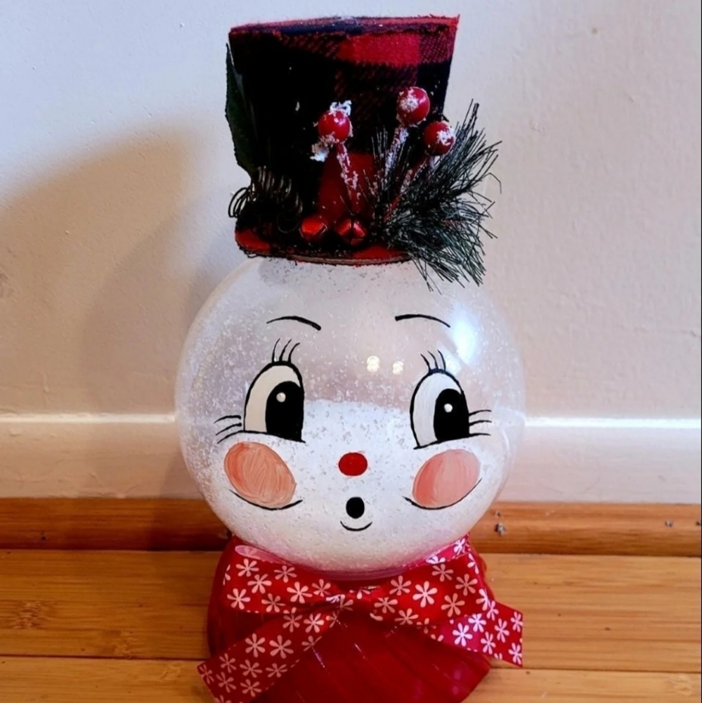 Johanna parker snowman snowglobe
